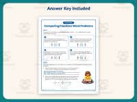 Comparing Fractions Word Problems Worksheet – 4th Grade Inequalities preview 3