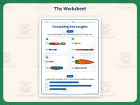 Comparing Two Lengths Worksheet – 1st Grade Measurement & Size preview 2