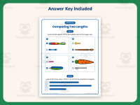 Comparing Two Lengths Worksheet – 1st Grade Measurement & Size preview 3