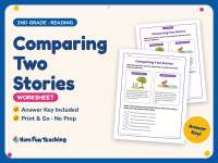 Comparing Two Stories Worksheet – 2nd Grade Compare and Contrast preview