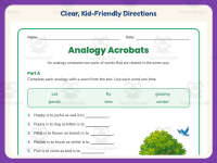 Complete the Analogy Worksheet – 3rd Grade Analogies Practice preview 4