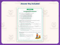 Compound Predicates Sentences Worksheet – 3rd Grade Practice preview 3