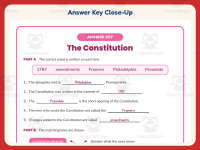Constitution Worksheet – 5th Grade America & Government Practice preview 7