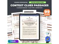 Context Clues Passages Practice, Vocabulary Reading Comprehension preview