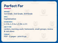 Correcting Punctuation Worksheet – 2nd Grade Capitalization Practice preview 6