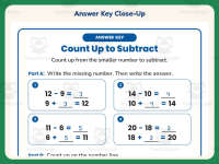 Count Up to Subtract Worksheet – 1st Grade Counting & Subtraction preview 7