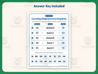 Counting Ahead and Counting Back Worksheet – 1st Grade Math Practice preview 3