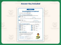 Counting Back to Subtract Worksheet – 1st Grade Subtraction Practice preview 3
