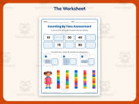 Counting by Tens Assessment Worksheet – Kindergarten Skip Counting preview 2