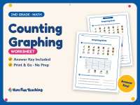 Counting Graphing Worksheet – 2nd Grade Math Practice + Answer Key preview