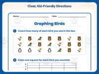 Counting Graphing Worksheet – 2nd Grade Math Practice + Answer Key preview 4
