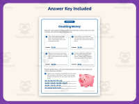 Counting Money Worksheet – 3rd Grade Word Problems Practice preview 3