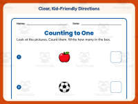 Counting Pictures 1-12 Worksheets – Kindergarten Math Practice preview 4