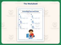 Counting Tens and Ones Worksheet – 1st Grade Base 10 & Place Value preview 2