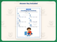 Counting Tens and Ones Worksheet – 1st Grade Base 10 & Place Value preview 3