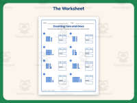Counting Tens Ones Worksheet – 1st Grade Math Practice + Answer Key preview 2