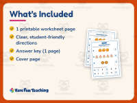 Counting To Five Worksheet – Kindergarten Math Practice + Answer Key preview 5