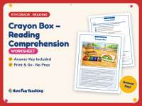 Crayon Box – Reading Comprehension Worksheet – 5th Grade Practice preview