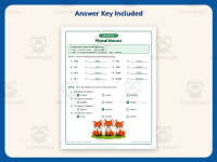 Creating Plural Nouns Worksheet – 2nd Grade Suffixes Practice preview 3