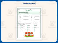 Creating Plural Nouns Worksheet – 2nd Grade Suffixes Practice preview 2