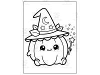 Cute Halloween Pumpkin Coloring Pages - {Coloring Pages} preview 3