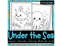 Cute Under the Sea Coloring Pages for Kids Who Love Ocean Animals preview