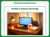 Daddy Is Always Working – Reading Comprehension Worksheet – 1st Grade preview 4
