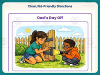 Dad’s Day Off – Reading Comprehension Worksheet – 4th Grade Practice preview 4