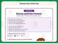 Davey and the Cheese Phonics Reading Worksheet – 1st Grade Long Vowels preview 7