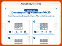 Decomposing Numbers 10-20 Worksheet – Kindergarten Addition Practice preview 7