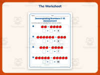 Decomposing Numbers Assessment Worksheet – Kindergarten Addition preview 2