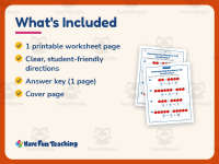 Decomposing Numbers Assessment Worksheet – Kindergarten Addition preview 5