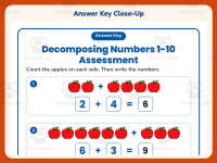 Decomposing Numbers Assessment Worksheet – Kindergarten Addition preview 7