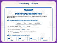 Defining Quadrilaterals Worksheet – 3rd Grade Geometry & Shapes preview 7