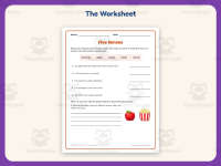 Describe It Five Senses Worksheet – 3rd Grade Anatomy & Human Body preview 2