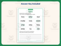 Describing Apples Circling Worksheet – 1st Grade Vocabulary Practice preview 3