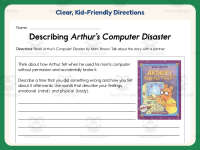 Describing Arthur’s Computer Disaster Worksheet – 1st-2nd Grade preview 4