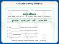 Describing Pictures with Adjectives Worksheet – 2nd Grade Grammar preview 4