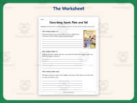 Describing Sarah Plain and Tall Worksheet – 1st-2nd Grade Summarizing preview 2