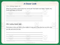 Describing Sarah Plain and Tall Worksheet – 1st-2nd Grade Summarizing preview 3