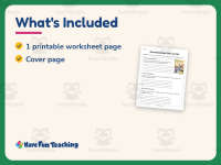 Describing Sarah Plain and Tall Worksheet – 1st-2nd Grade Summarizing preview 5
