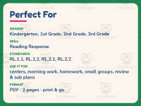 Describing Sarah Plain and Tall Worksheet – 1st-2nd Grade Summarizing preview 6