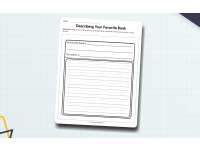 Describing Your Favorite Book Worksheet preview