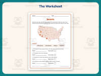 Desert Map Worksheet – 4th Grade Environments & Habitats and Biomes preview 2