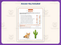 Desert True or False Worksheet – 3rd Grade Environments Practice preview 3