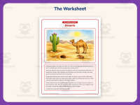 Deserts Life Science Reading Comprehension Worksheet – 3rd Grade preview 2
