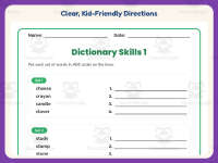 Dictionary Skills Alphabetical Order Worksheet – 3rd Grade Grammar preview 4