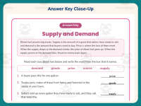 Diesel Fuel Supply and Demand Worksheet – 4th Grade Economics Practice preview 7