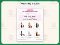 Different Careers Worksheet – 1st Grade Community & People Practice preview 3