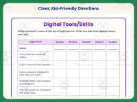 Digital Tools Skills Assessment Worksheet – 1st Grade Essays Practice preview 4